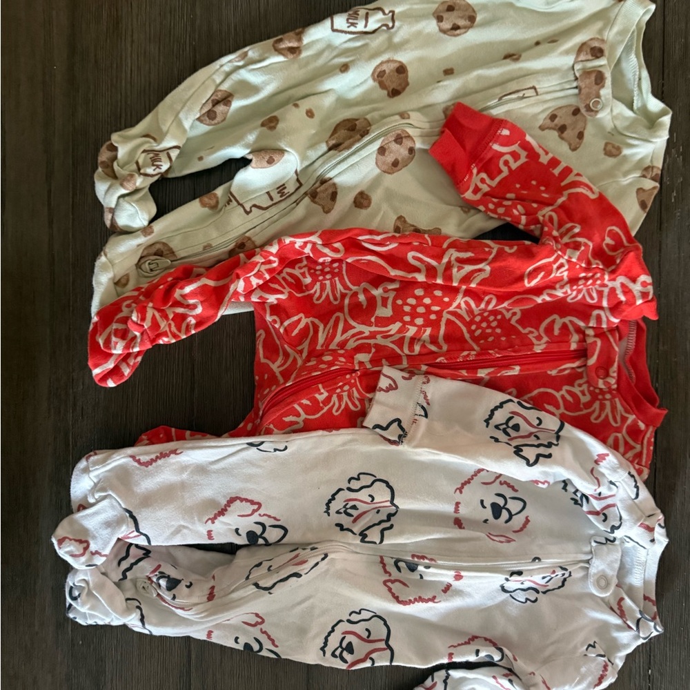 Carter's Red, White, and Cream Kids Pajama Sets